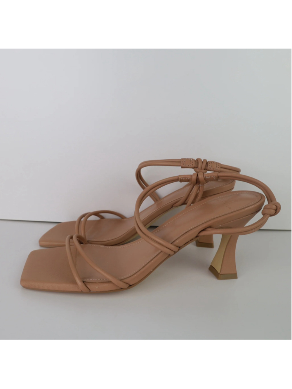 Marc Fisher LTD Davia Sandals 7.5M Medium Natural Strappy Kitten Heel NWD 0479 - Picture 7 of 16